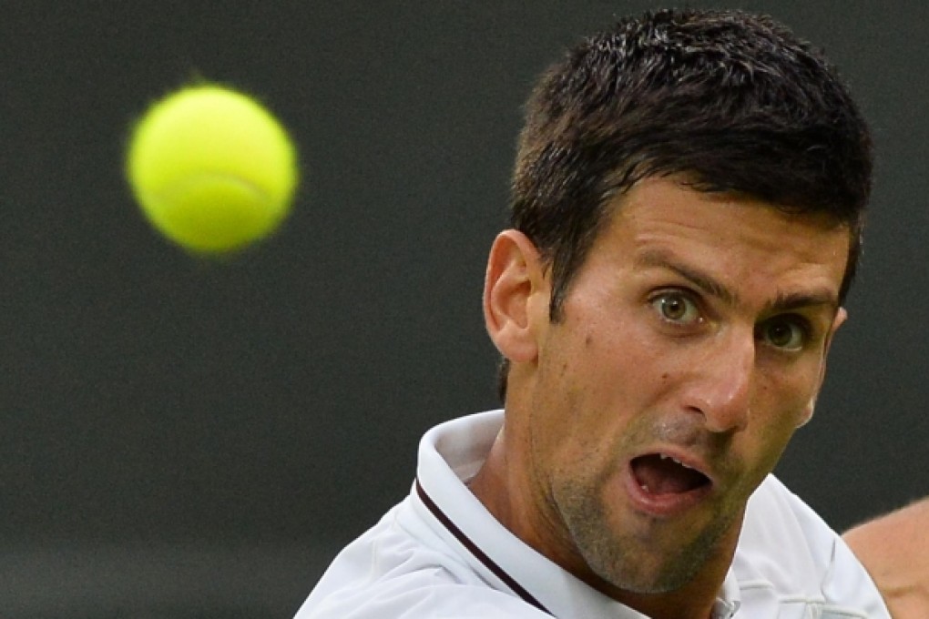 Novak Djokovic has his eye on a second Wimbledon title. Photo: AFP