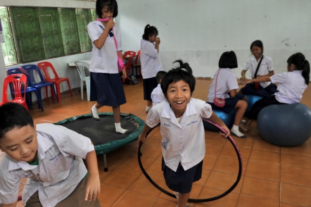 Children attend a training class at Watklang municipal school in Khon Kaen, Thailand's northern province. Photo: Xinhua