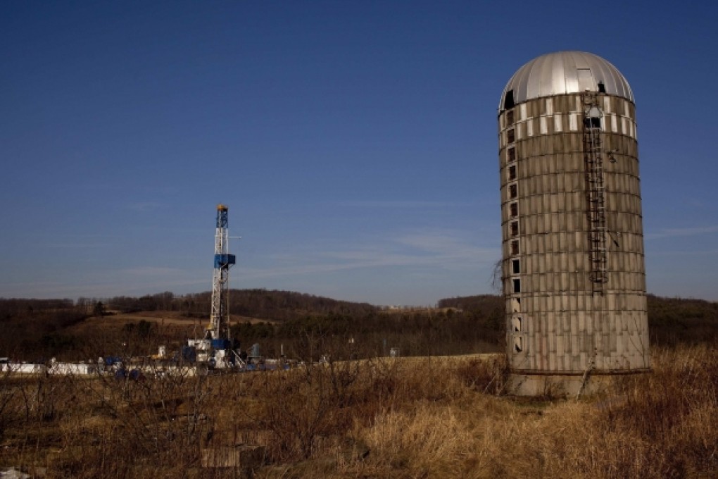 A natural gas well is drilled in a rural field in Pennsylvania's Bradford County, which is at ground zero for fracking the Marcellus shale in the Northeastern United States. Photo: Reuters