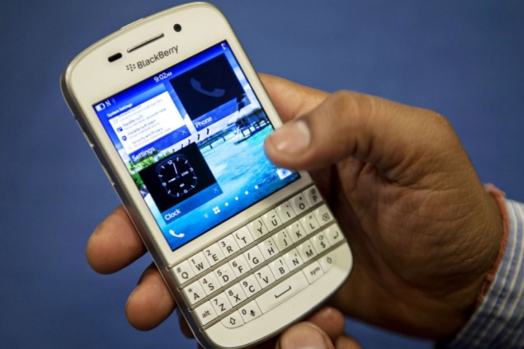 BlackBerry smartphone. Photo: Bloomberg