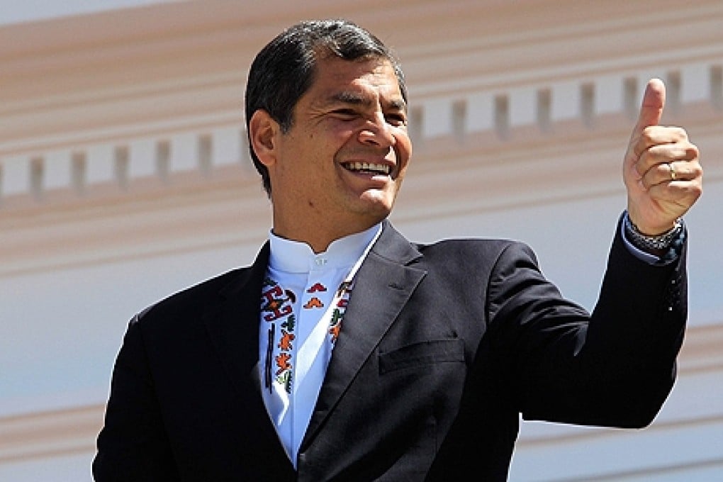 Ecuadorean president Rafael Correa. Photo: EPA