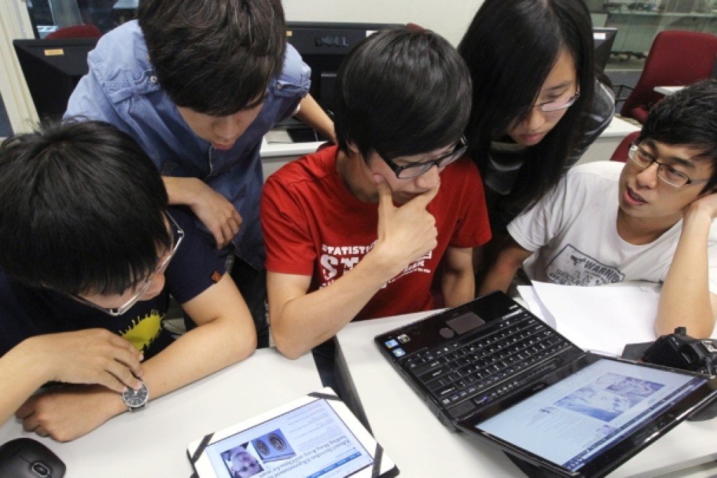 Students at Chinese University. Photo: SCMP