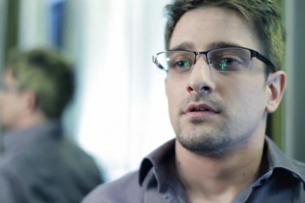 American school teacher Andrew Cromeek plays Edward Snowden in the short amateur film 'Verax'. Photo: Screenshot via YouTube