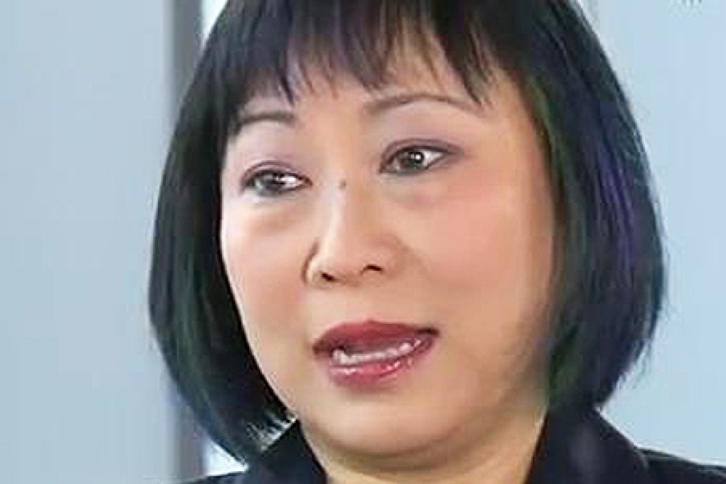 Ping Fu, chief strategy officer of 3D Systems in the US, blamed inaccuracies in her memoir on memory failures or editing errors. Photo: Screenshot via Reuters TV