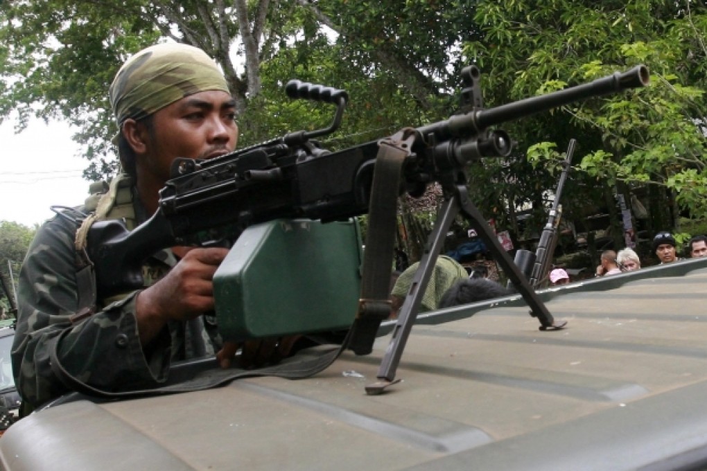 A Philippine marine. Photo: EPA