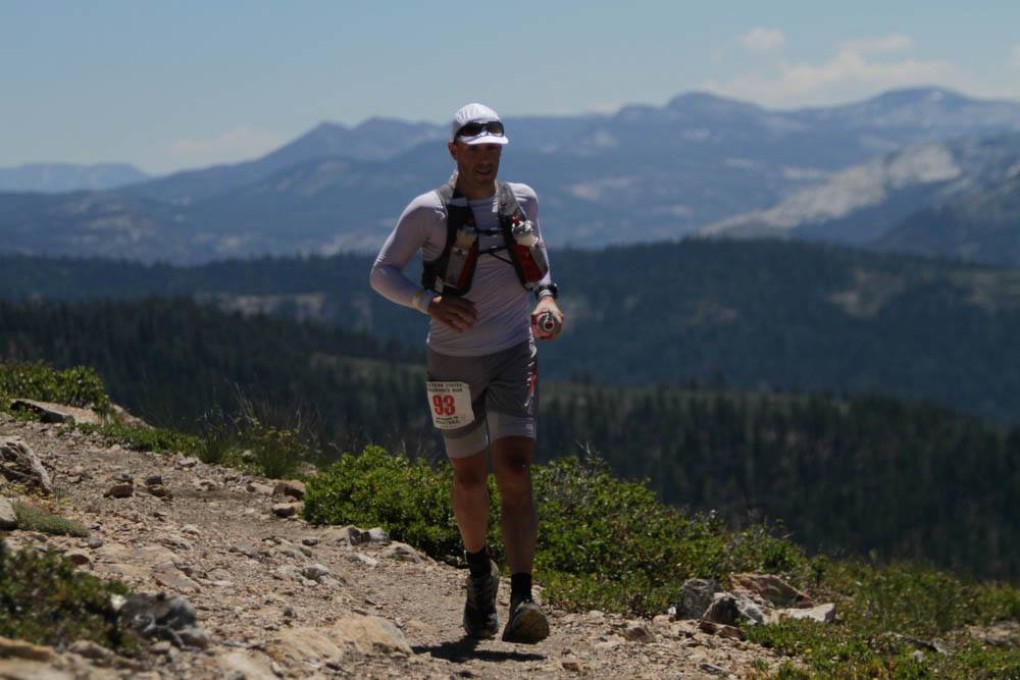 Blumberg in good form Just after the Robinson Flat aid station, or 30-mile mark. Photo: Michael Lebowitz