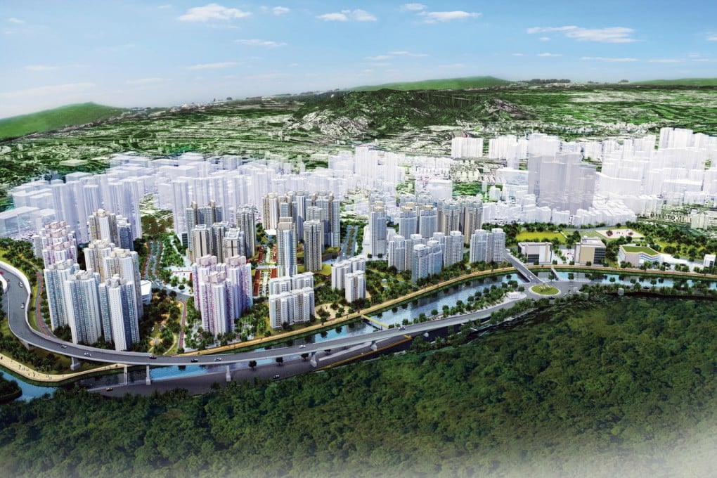 A photomontage of the planned Fanling North development