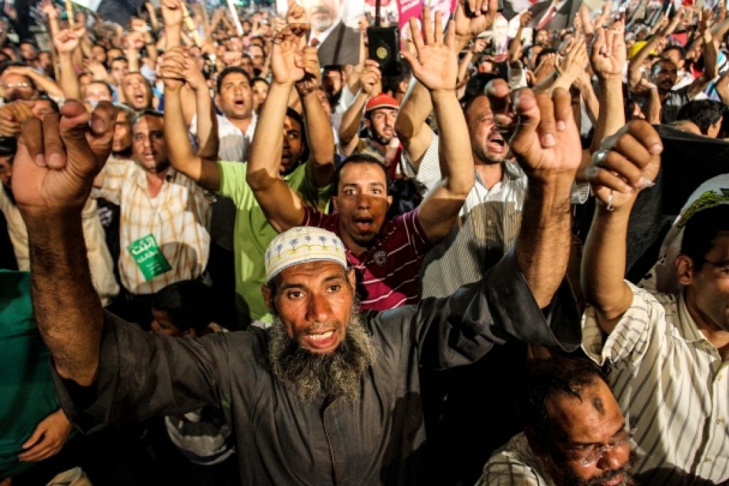 Protesters in Cairo. Photo: Xinhua