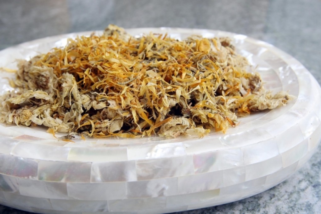 Chamomile leaves used in part of the Botanical Cure treatment. Photos: Jonathan Wong