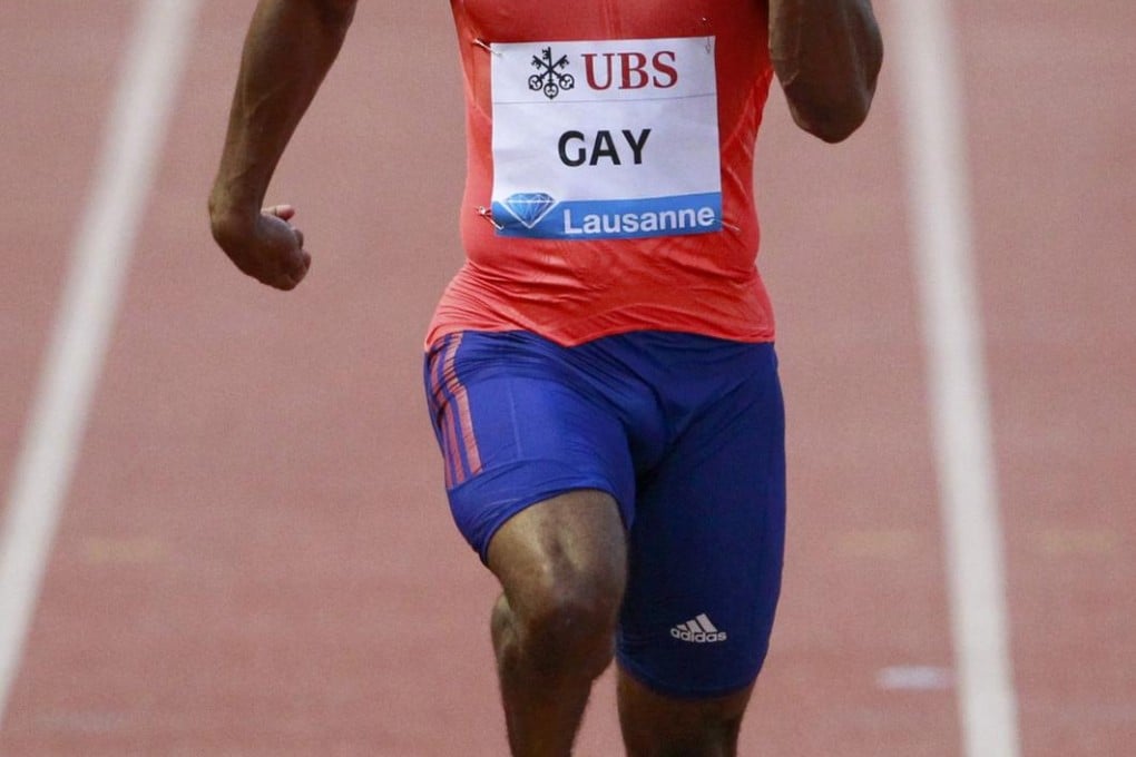 American Tyson Gay wins the 100m event of the Diamond League meeting in Switzerland. Photo: Reuters
