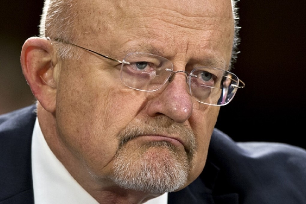 National Intelligence Director James Clapper testifying on Capitol Hill in Washington. Photo: AP