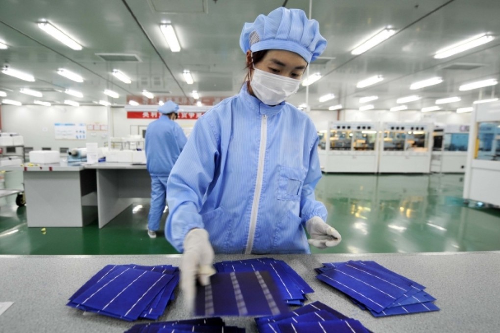 EU regulators have accused Chinese solar panel makers of selling their products below cost. Photo: Xinhua
