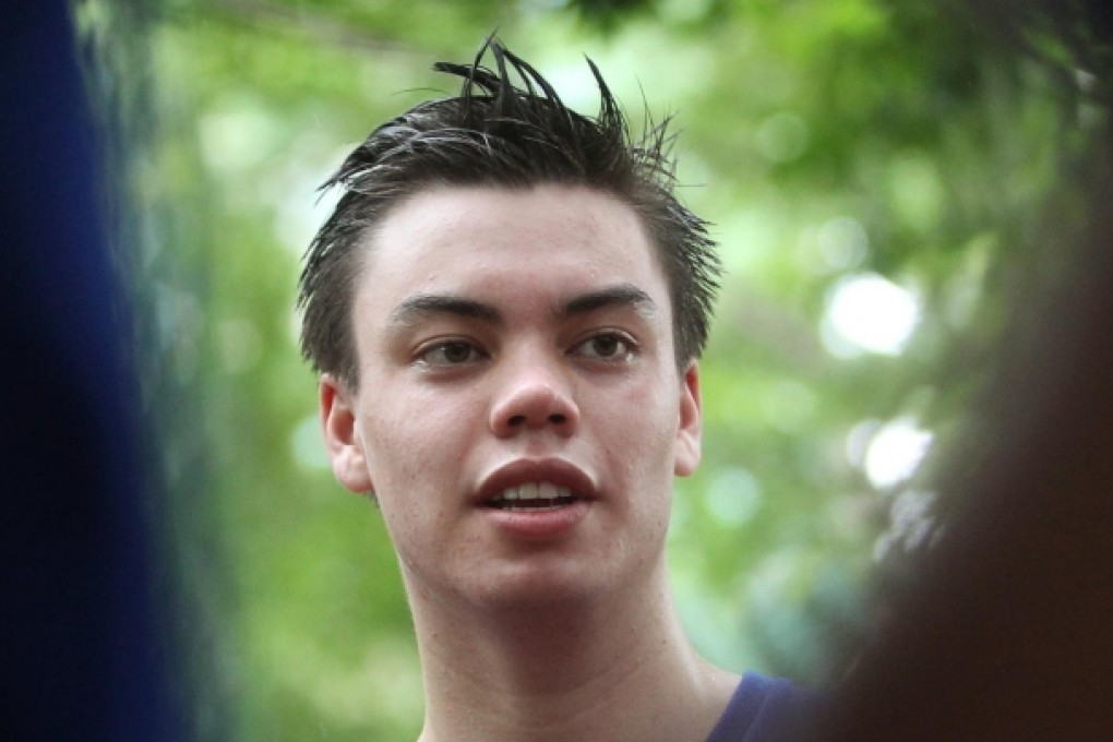Hong Kong batsman Mark Chapman, 19, at a training session in Kowloon Park. Photo: K.Y. Cheng