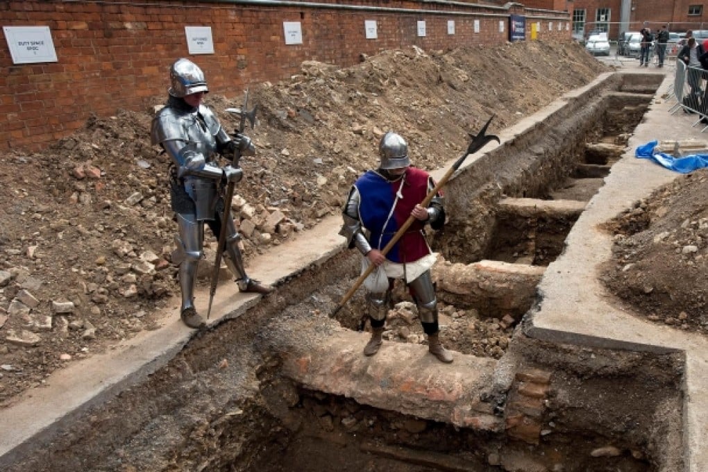 Remembering Richard at the spot where he was found. Photo: AFP