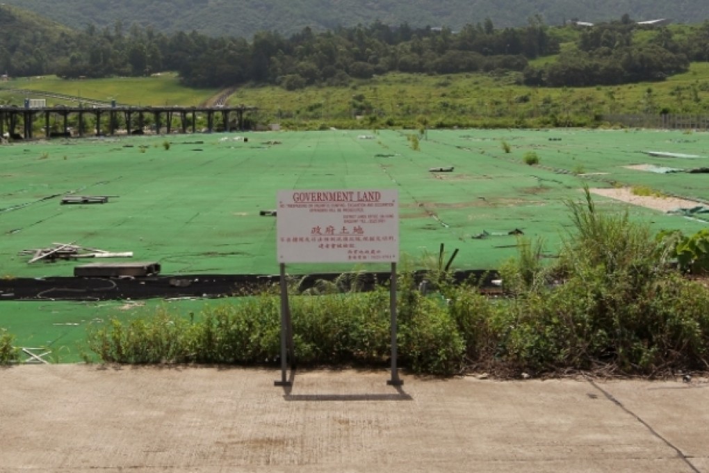 A government site numbered 68B2 in Tseung Kwan O which used to be the Island Golf Club Tseung Kwan O Driving Range. Photo: SCMP