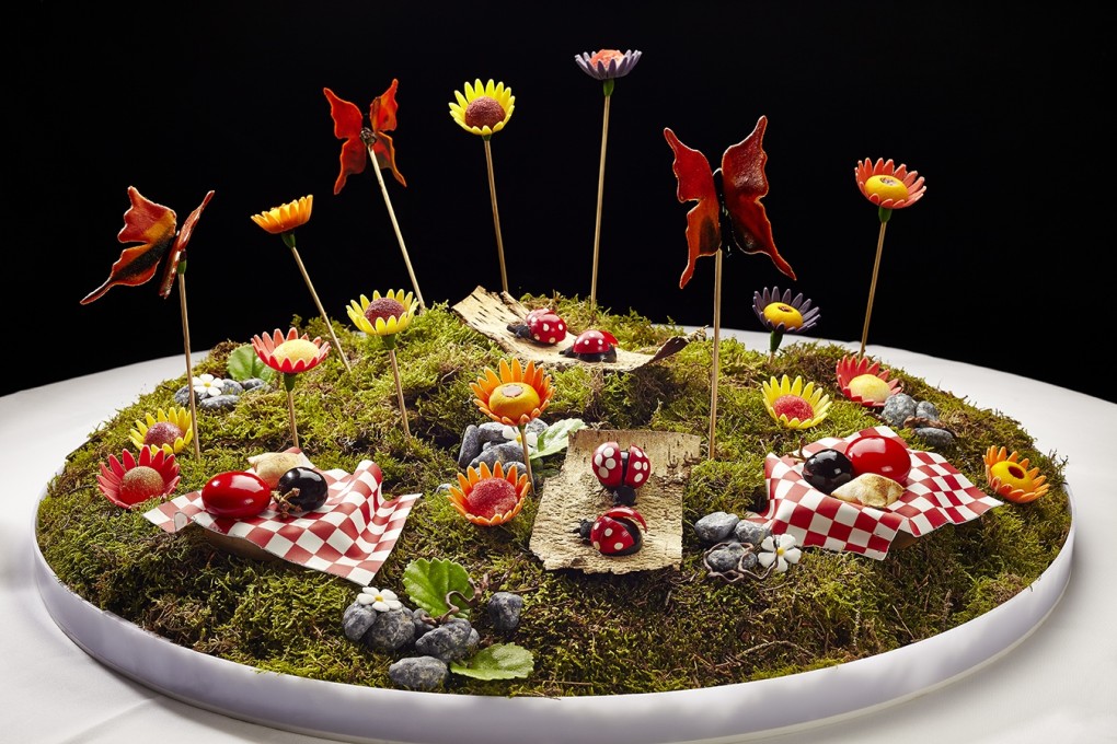 The Mandarin Grill's funky Flower Pot