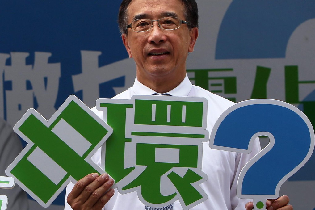 James Tien denounces Occupy Central. Photo: Dickson Lee