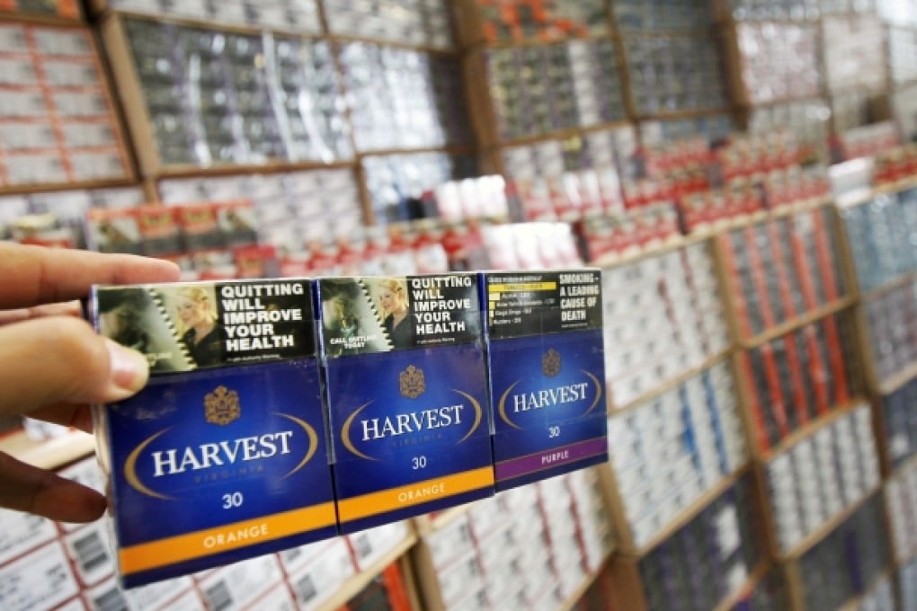 Customs seized 9.3 million cigarettes in a container from Malaysia on April 30. So far 15.1 million illegal cigarettes have been confiscated this year. Photo: David Wong