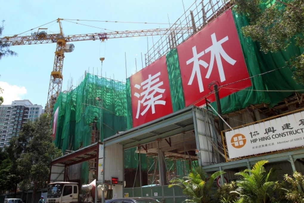 Work progresses on New World Development's The Woodsville project in Yuen Long. Photo: Felix Wong