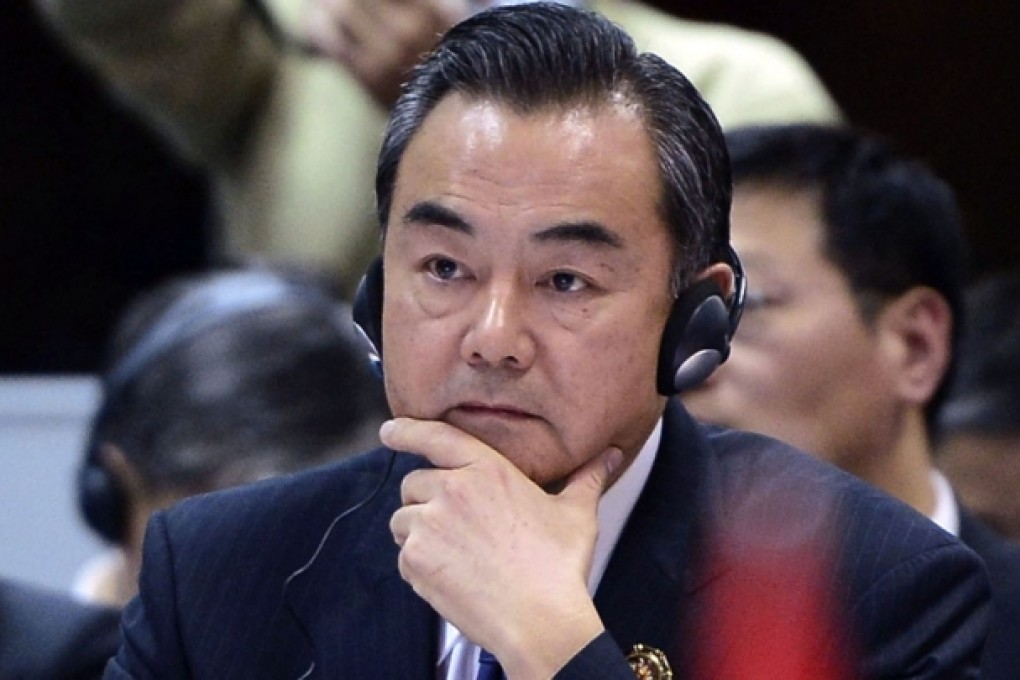 Wang Yi, China's Foreign Minister pauses during Asean meeting. Photo: Reuters