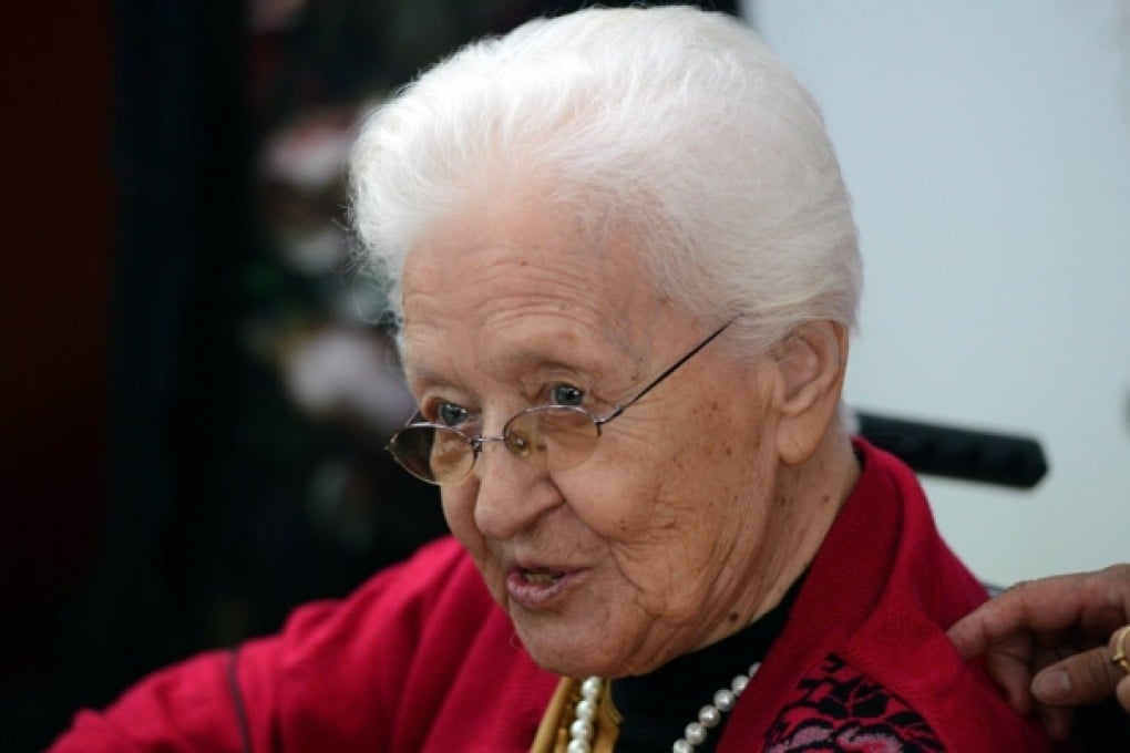 Elisabeth Kichkine, 99, better known as "Lisha", the "Russian grandmother of China," is the widow of Li Lisan, the predecessor of Mao Zedong, who lead the young Chinese Communist Party (CCP) in the late 1920s. Photo: AFP