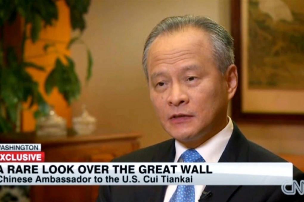 Ambassador Cui Tiankai says regional tensions and cybersecurity will top agenda of talks. Photo: CNN