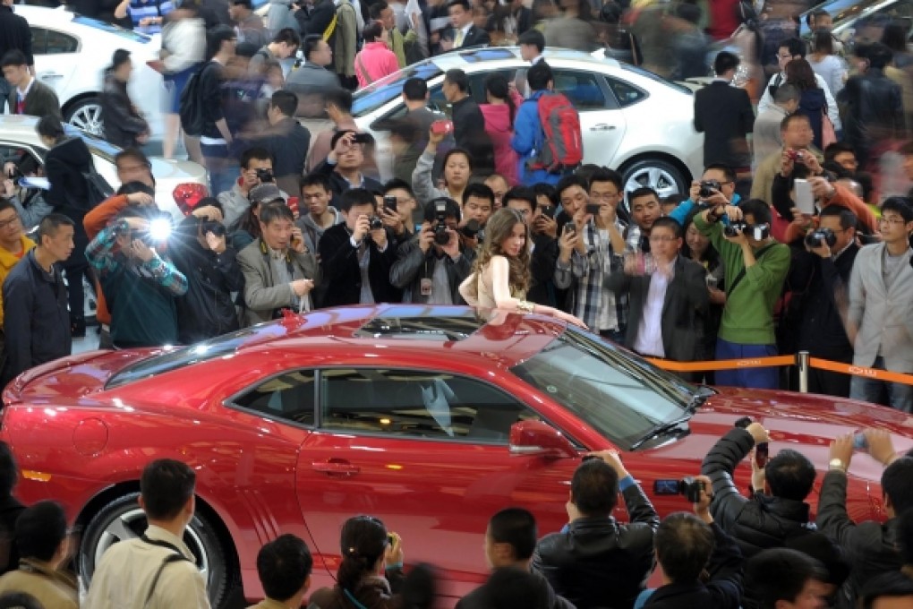 Passenger-vehicle sales in China rose 9.3 per cent year on year in June after dealers cut prices. Photo: AFP