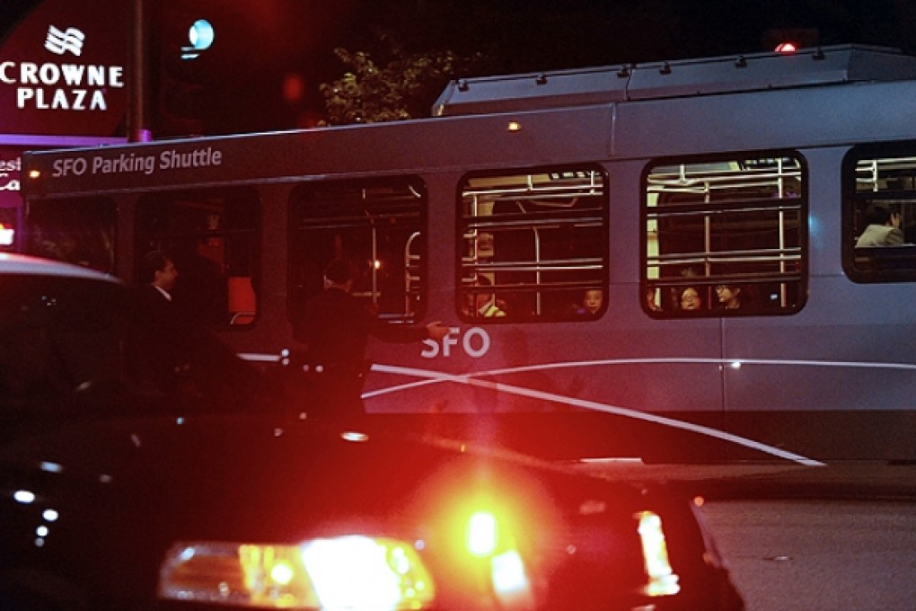 Relatives of the victims of the Asiana air crash arrive in San Francisco from China's Zhejiang province. Photo: Xinhua