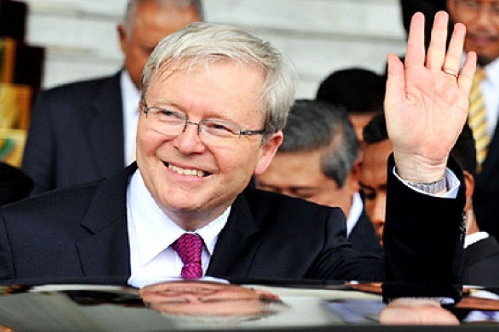 Australian Prime Minister Kevin Rudd. Photo: Xinhua