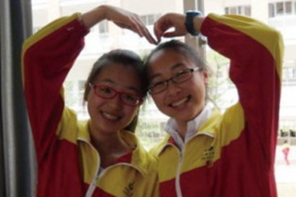 Ye Mengyuan (left) and Wang Linjia. Photo: Weibo