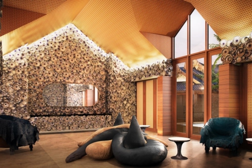 The Golden Sea living room by Brazilian designers the Campana brothers