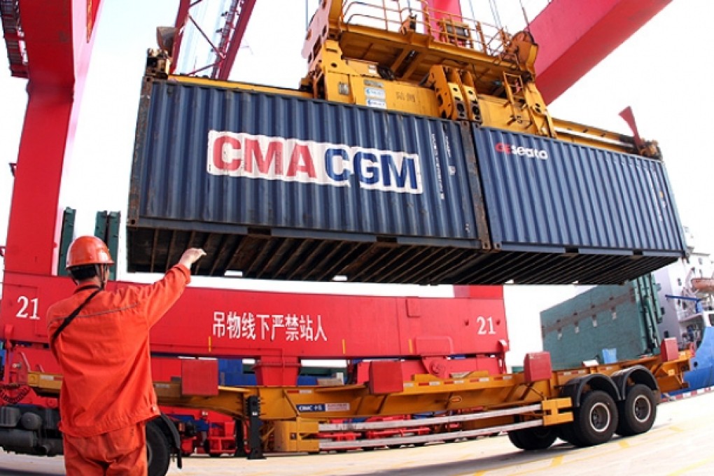 Chinese exporters have been reeling from both rising employment costs and an appreciating yuan. Photo: Xinhua