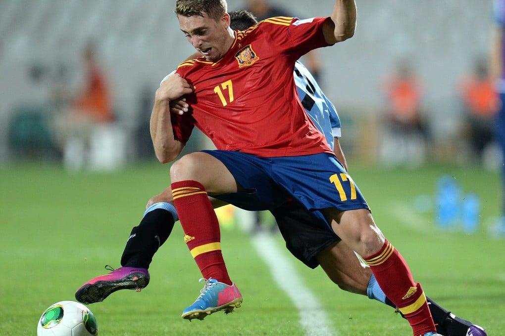 Gerard Deulofeu in an Under 20 World Cup match against Uruguay in Turkey on July 6. Photo: EPA