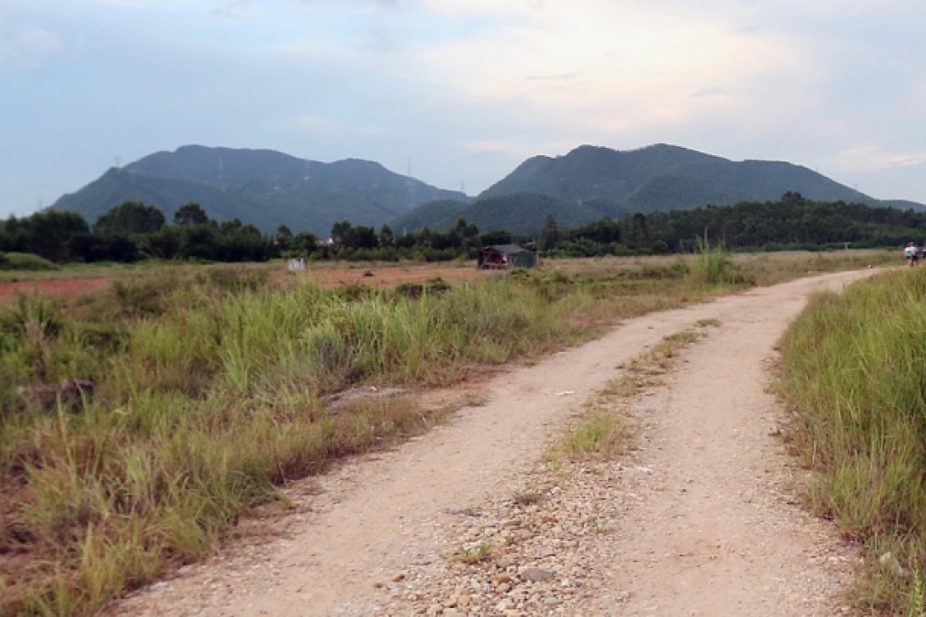 This photo shows part of the land where a proposed uranium processing plant in Jiangmen will be built. Photo: Dickson Lee