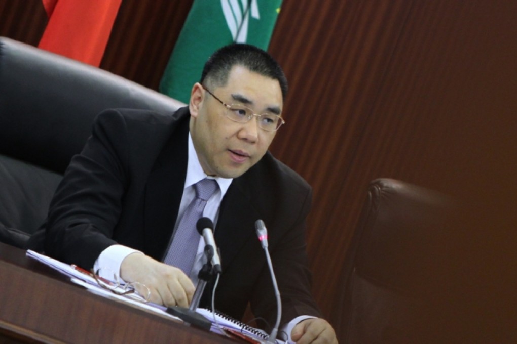 Macau chief Fernando Chui. Photo: Jonathan Wong