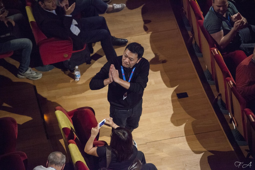 Wang Jing acknowledges applause in Udine, Italy. Photo: Frederic Ambroisine