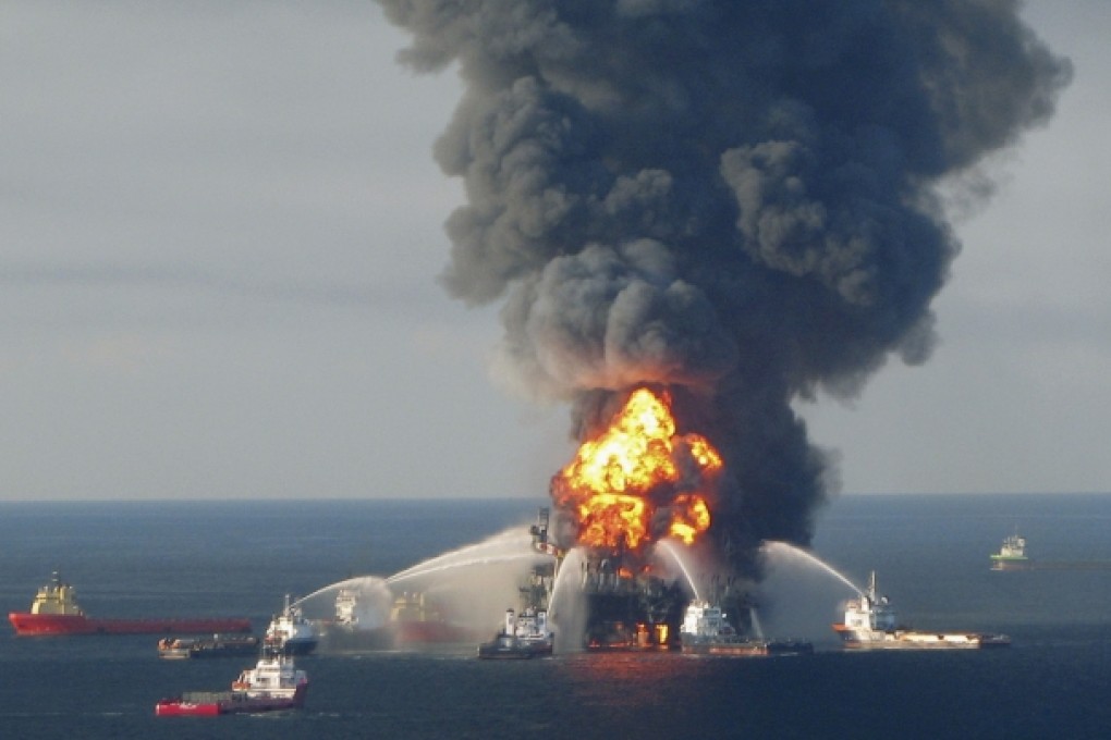 Eleven men died in the Deepwater Horizon rig explosion, which also dumped millions of barrels of oil into the Gulf in one of the country’s worst environmental disasters. Photo: Reuters