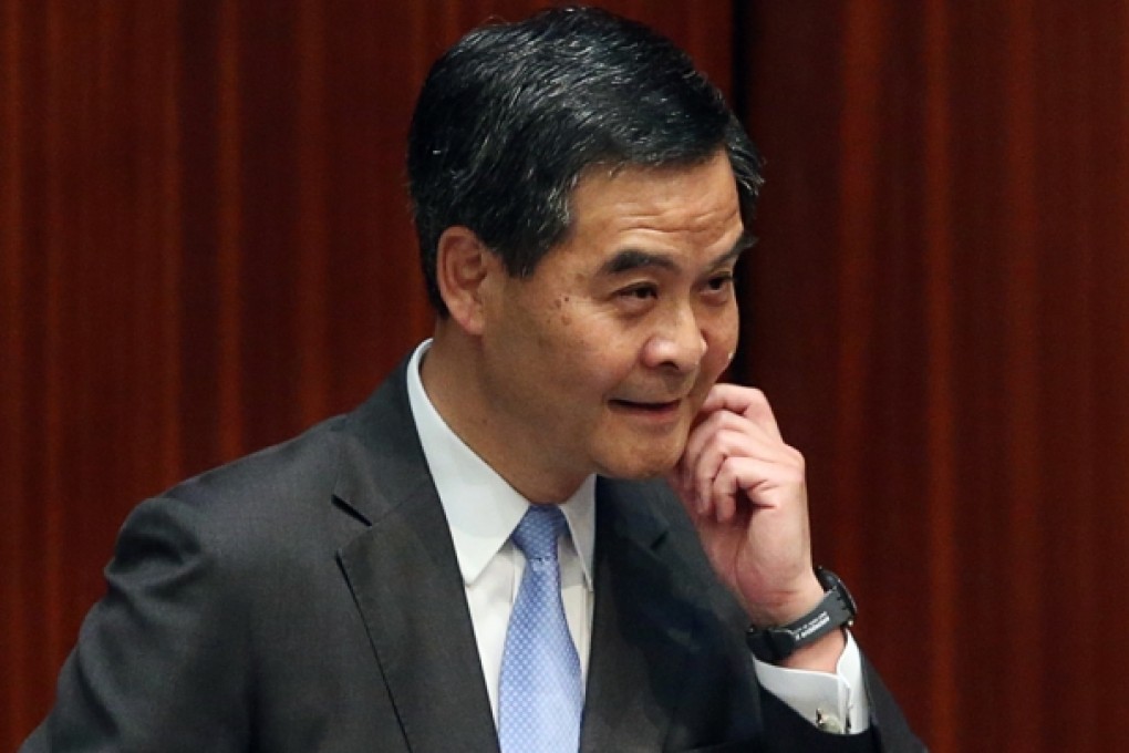 Chief Executive Leung Chun-ying. Photo: Sam Tsang