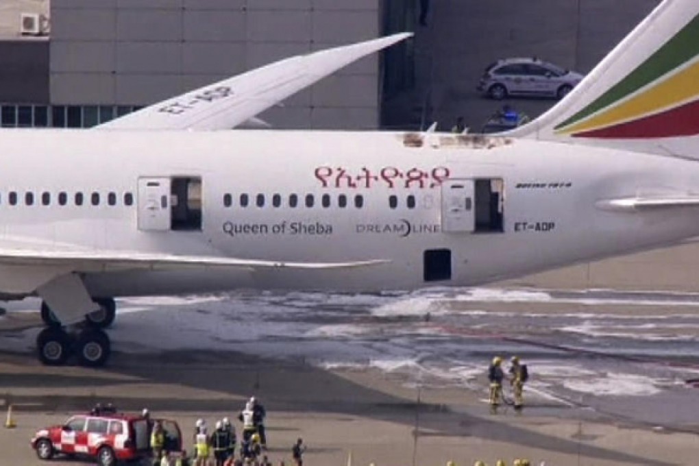 Heathrow closed both its runways to deal with the fire on board an Ethiopian Airlines Dreamliner on Friday. Photo: Reuters