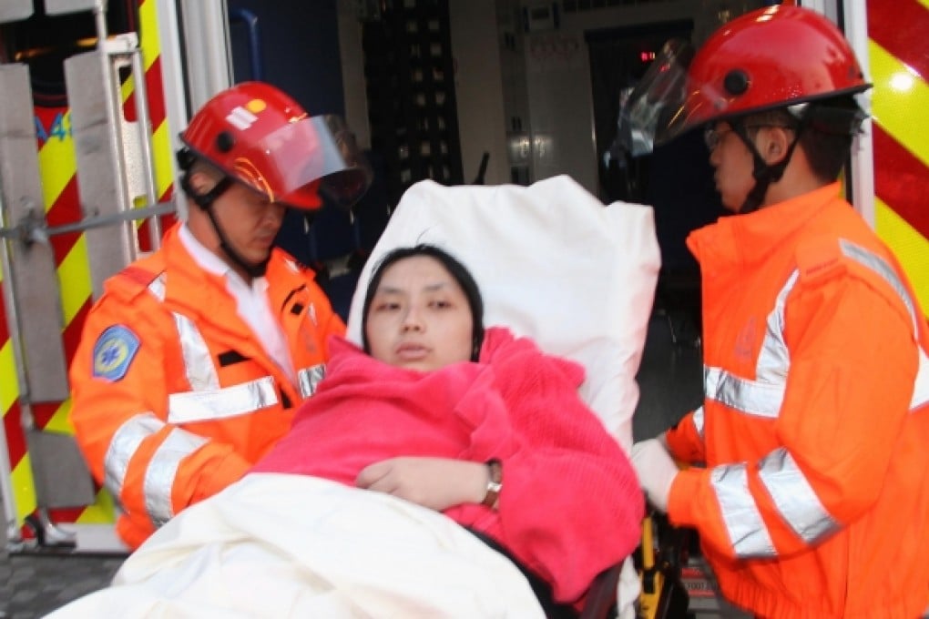 The woman after her rescue. Photo: SMP