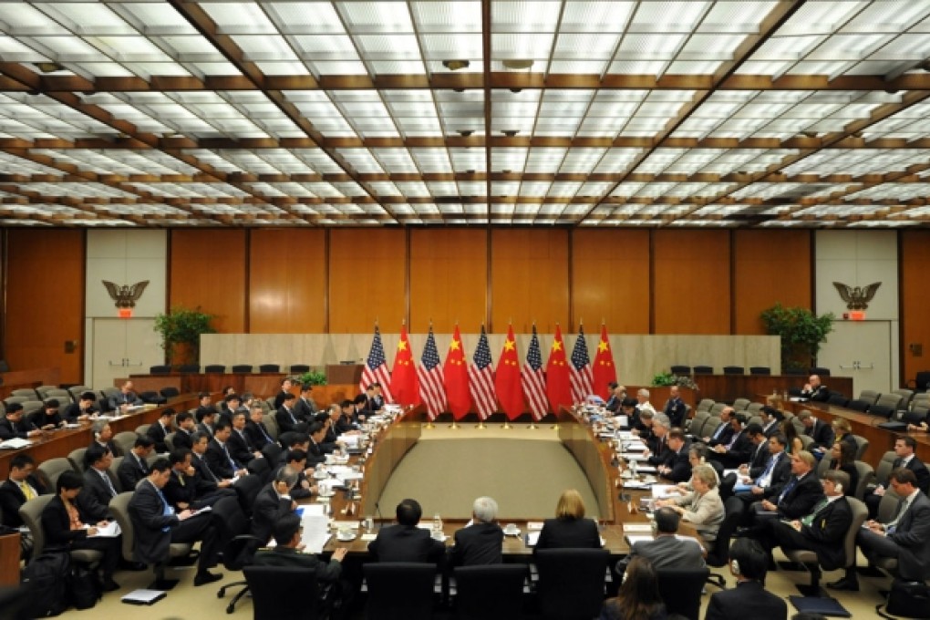 Delegates attend a meeting of the fifth China-US Strategic and Economic Dialogue in Washington. Photo: Xinhua