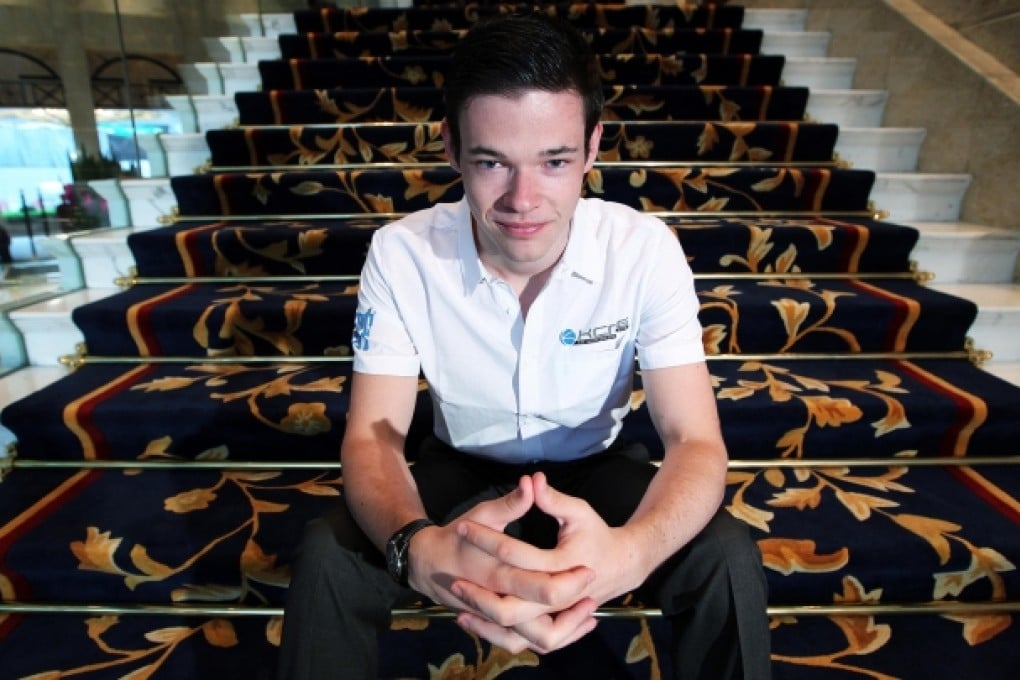 When Dan Wells' sponsorship dried up, he headed east to raise the cash needed to keep racing. He is now offering investors a 35 per cent stake in his earnings. Photo: Nora Tam