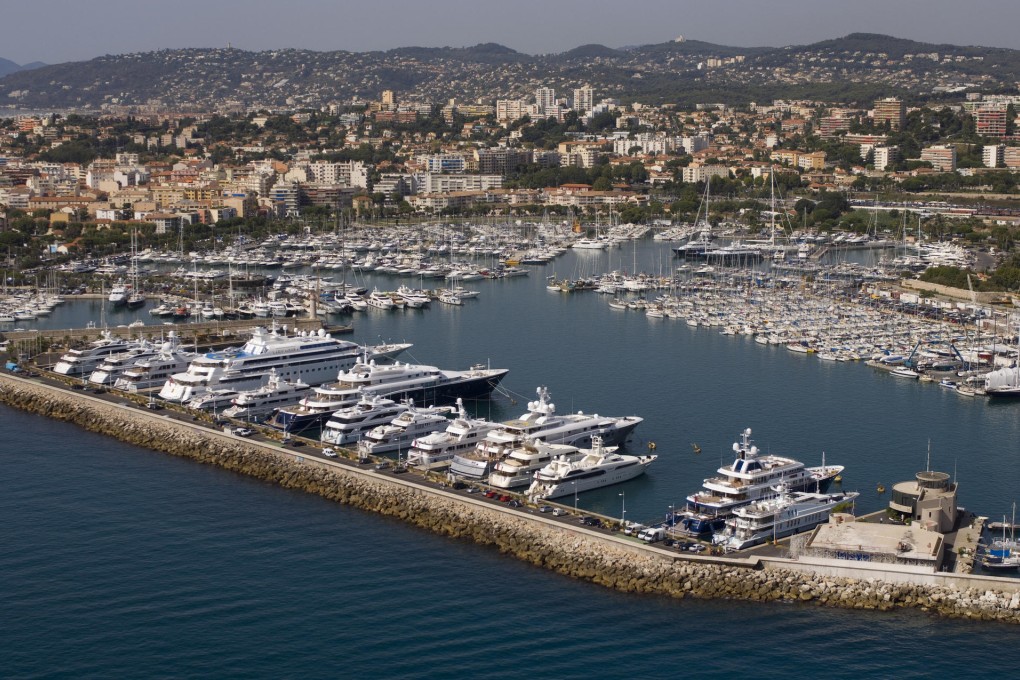 The marina in Antibes, France.
