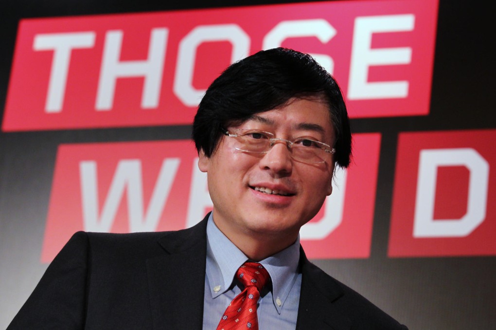 Yang Yuanqing, at Lenovo's annual general meeting in Hong Kong yesterday, is encouraged by the low penetration rate of personal computers on the mainland. Photo: Nora Tam