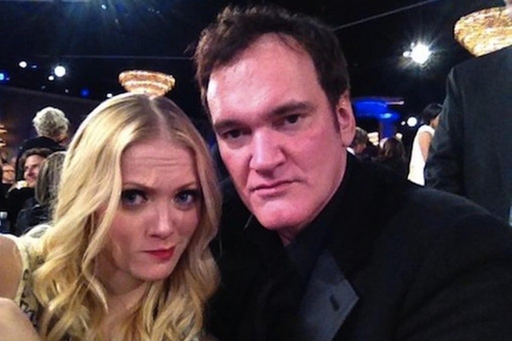 Lianne MacDougall with Quentin Tarantino.Photo: SCMP Pictures