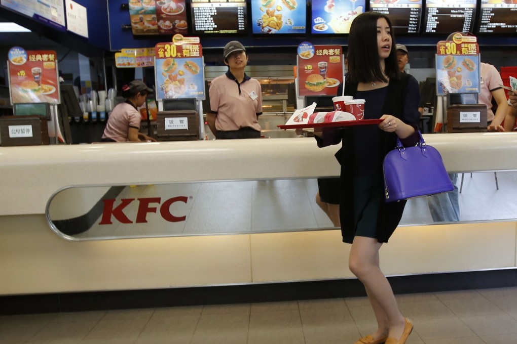 KFC’s parent, Yum Brands, gets nearly 51 per cent of revenue from China, highlighting US companies’ exposure to any slowdown on the mainland. Photo: Reuters