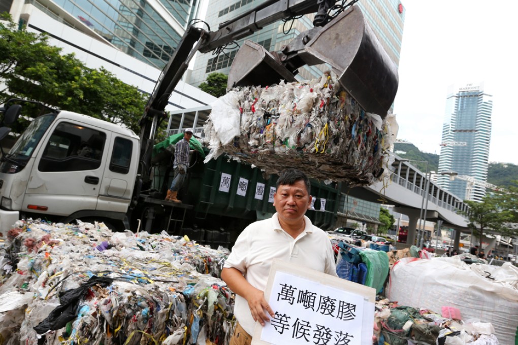 Activist says recyclers are swamped by waste. Photo: Sam Tsang