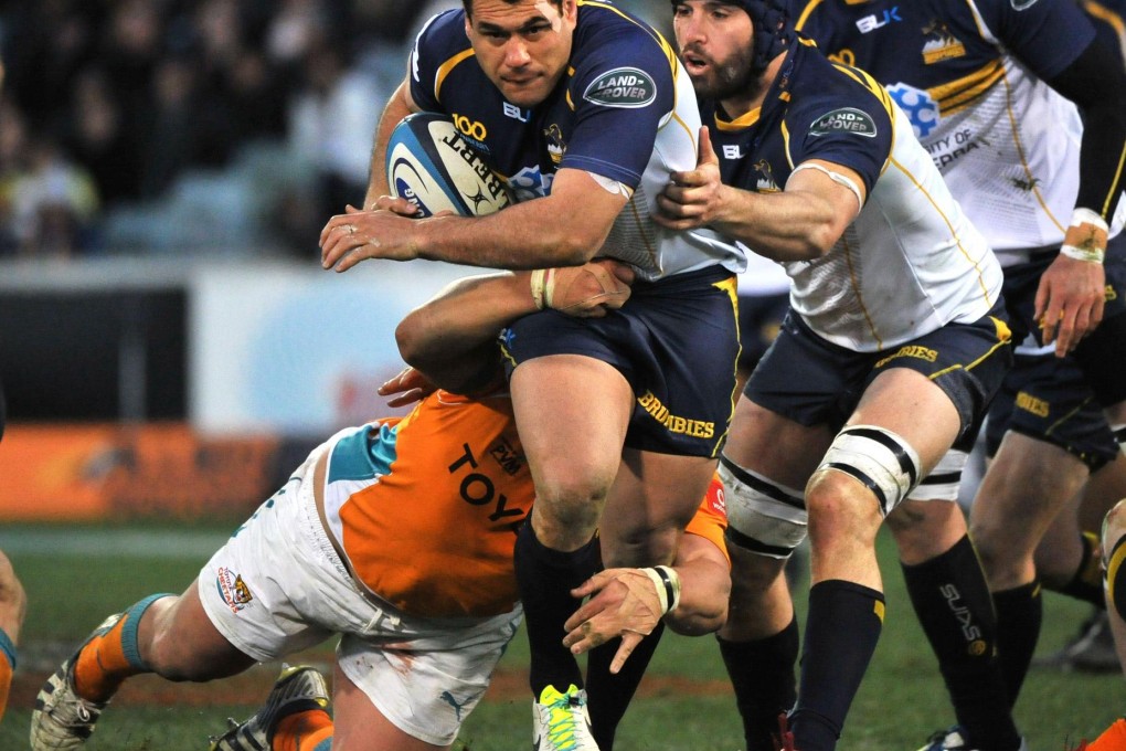 Brumbies' George Smith in action against the Cheetahs. Photo: AFP