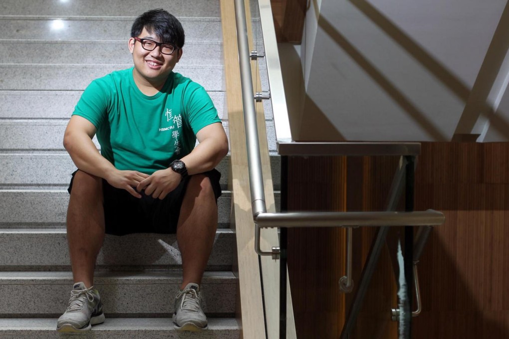 Hang Seng Management College student Tony Hui is confident that he will find a good job. Photo: May Tse