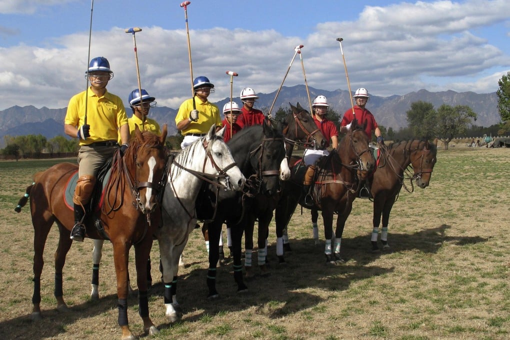 Polo players prepare for battle at Beijing's Sunny Time Polo Club, near the Great Wall in Yanqing County on the outskirts of Beijing. Photo: Reuters